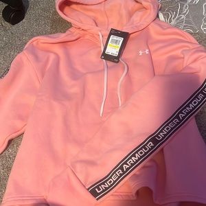 womens hooded shirt- slightly cropped (if any)